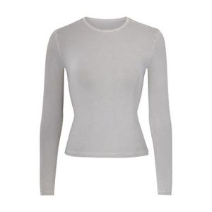 SKIMS New Vintage Long Sleeve T-Shirt in Fog